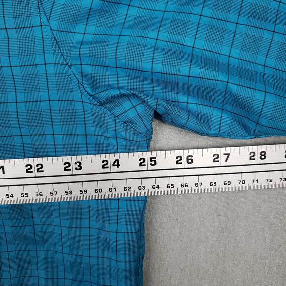 Reel Legends Men's Button-Up Fishing Shirt Sz Large Short Sleeved Vented Blue - Picture 8 of 9